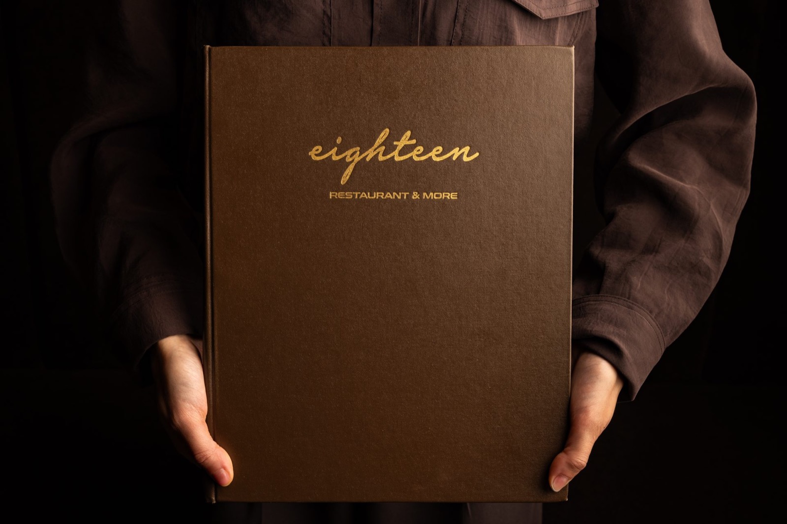 Eighteen menu book